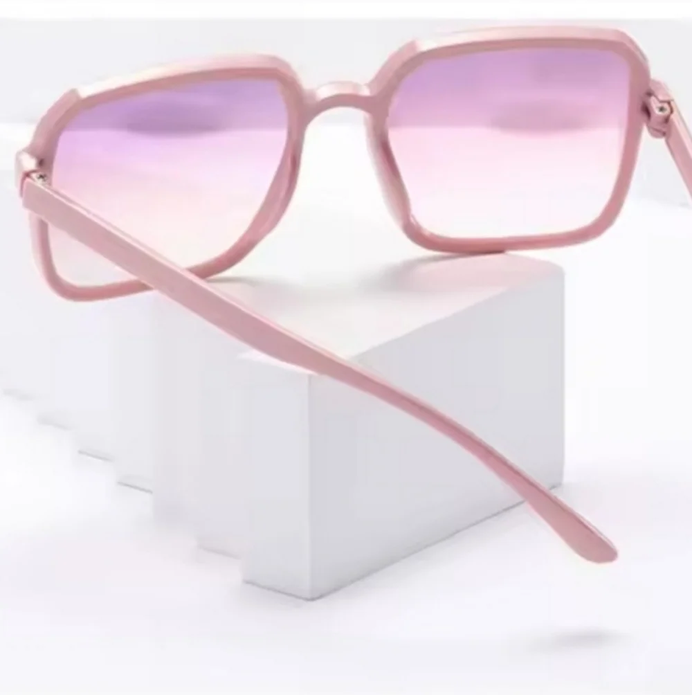 Ladies Stylish Pink and Purple Square Sunglasses